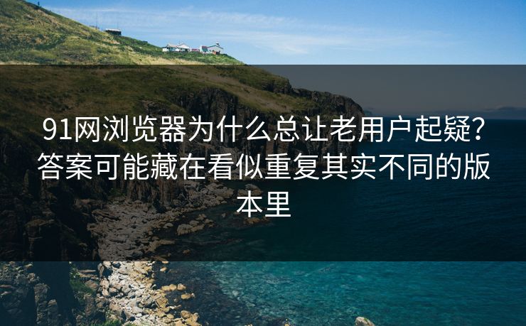 91网浏览器为什么总让老用户起疑？答案可能藏在看似重复其实不同的版本里